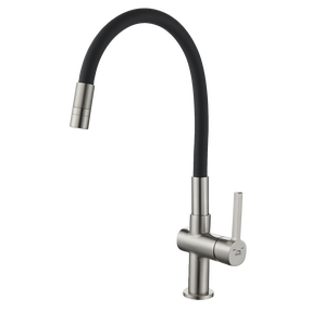 Кухонный смеситель Laveo Alita BVA_362D, черный цв./матовый никель цв.