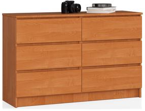 Kumode Akord K120 6SZ CLP, alkšņa krās., 77 cm x 120 cm x 40 cm