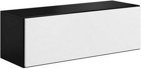 Spintelė Cama Meble Roco, balta/juoda, 112 cm x 39 cm x 37 cm