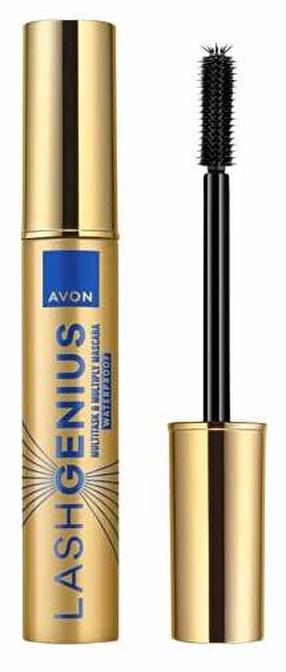 Uzacu tuša Avon Lash Genius Multitask & Multiply, 10 ml, blackest black krās.