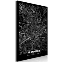 Reprodukcija Artgeist Dark Map of Frankfurt N8674-S, 20 cm x 30 cm