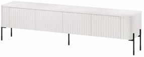 Televizoriaus spintelė Cama Meble Vera, balta matinė sp., 40 cm x 190 cm x 50 cm