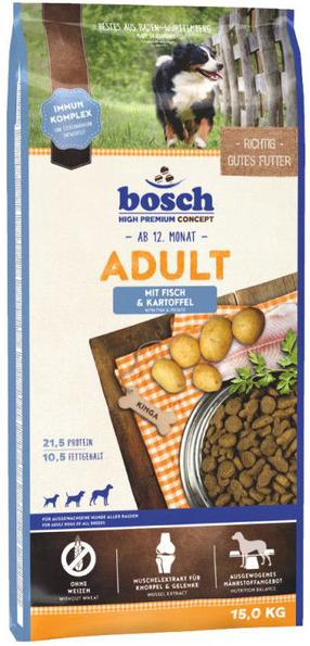 Sausas šunų maistas Bosch PetFood Adult Fresh, lašiša/bulvės, 15 kg