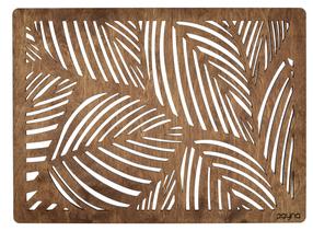 Stalo padėkliukas Hermia Plane Walnut, 45 cm x 33 cm, 4 vnt., Ruda sp.