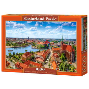 Dėlionė Castorland Aerial View Of Wroclaw Poland 105526, 47 cm x 68 cm, 1000 vnt., įvairių spalvų