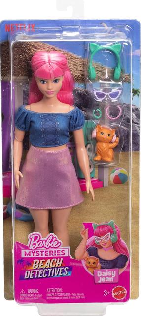 Lelle ar aksesuāriem Mattel Barbie Mysteries Beach Detectives JFV66, 29 cm, daudzkrāsaina