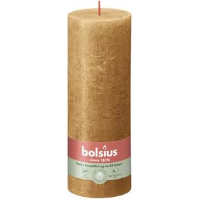 Žvakė, cilindrinė Bolsius Rustic, 85 h, ruda sp.