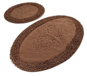 Комплект ковриков для ванны Foutastic Piante Oval 359CHL2352, коричневый цв., 100 см x 60 см
