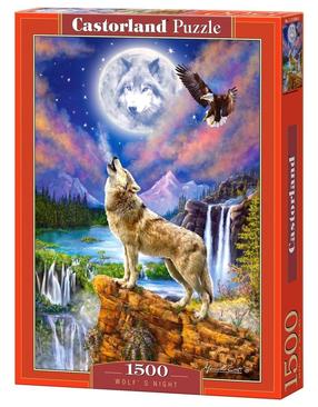 Пазл Castorland Wolf's Night 1500 el. 151806, 68 см x 47 см, 1500 шт., многоцветный