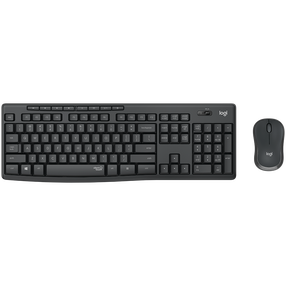 Bezvadu tastatūras un peles komplekts Logitech MK295, EN/RU, melna krās.