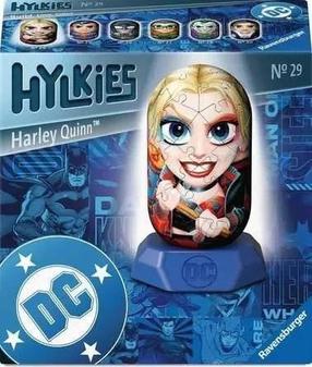 3D dėlionė Ravensburger Hylkies DC Harley Quinn, 7 cm x 7 cm, 56 vnt., įvairių spalvų
