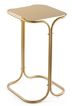 Журнальный столик Kalune Design SHB-001-B, золотой цв., 30 см x 30 см x 52 см