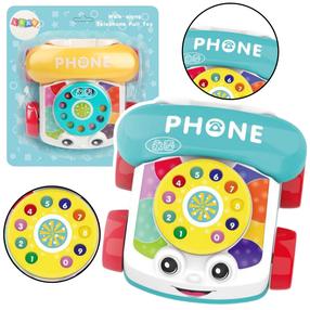 Игрушечный телефон Lean Toys Walk Along, 10 см, многоцветный