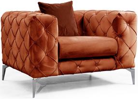 Krėslas Hanah Home Como 569HLN1130, oranžinė sp., 108 cm x 90 cm x 70 cm