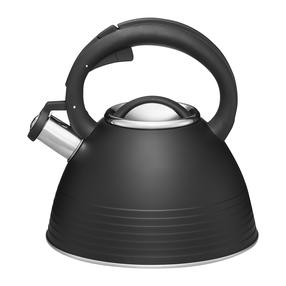 Arbatinukas su švilpuku Ambition Linea, 2.5 l, juoda sp.