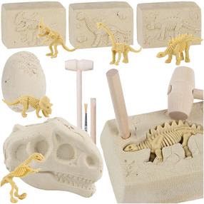 Kaevetööde komplekt, dinosaurus Kruzzel 5in1, beež v.