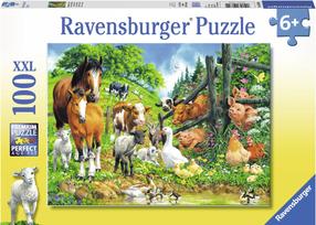Пазл Ravensburger Animals Get Together 106899, 49 см x 36 см, 100 шт., многоцветный