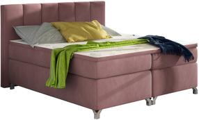 Кровать двухместная Basilio Mat Velvet 63, 180 x 200 cm, розовый цв., с матрасом