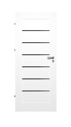 Siseukseleht Domoletti Sonata, vasakpoolne, valge v., 203.5 x 74.4 x 4 cm