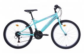 Velosipēds kalnu Bottari MTB Torino, 24 ", 24" rāmis, gaiši zila krās.