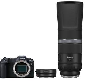 Sistēmas fotoaparāts Canon EOS RP + RF 800mm f/11 IS STM + Mount Adapter EF-EOS R, melna krās.