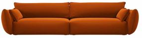 Sofa Cosmopolitan Design Matera Velvet Salvador 14, terracotta sp., 110 x 248 cm x 85 cm