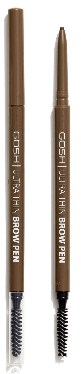 Карандаш для глаз Gosh Ultra Thin, 0.09 г, коричневый цв. 02 greybrown