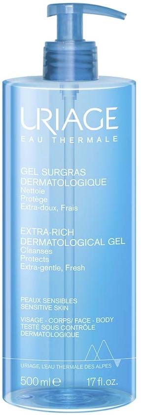 Kūno prausimosi želė Uriage Extra-Rich Dermatological, 500 ml