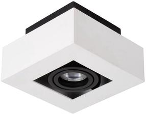Šviestuvas lubų Lucide Xirax 09119/06/31, GU10, 2200 °K, 1 x 5 W, balta sp. / juoda sp.