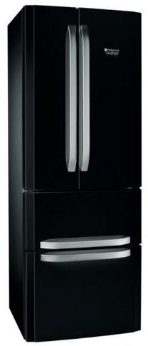 Šaldytuvas šaldiklis apačioje Hotpoint Ariston E4D B C1, juoda sp. Prekė su pažeista pakuote.