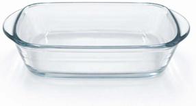 Stikla trauks Hermia F10317, caurspīdīga krās., 17 cm x 10 cm, 0.4 l