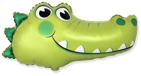 Balons figūriņa Flexmetal Crocodile, zaļa krās.