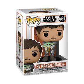 Rotaļlietu figūriņa Funko Pop! Star Wars Mandalorian Holding Child 54525F, 12 cm, daudzkrāsaina