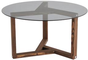 Kavos staliukas Kalune Design Miro, ruda sp., 75 cm x 75 cm x 40 cm