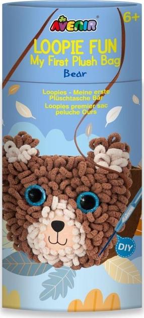 Kūrybinis mezgimo rinkinys Avenir Loopie Fun Bear, ruda sp.