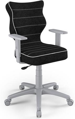 Vaikiška darbo kėdė Duo Size 6 VS01, 42.5 x 40 x 104.5 cm, juoda sp./pilka sp.