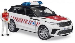 Žaislinis greitosios pagalbos automobilis Bruder Range Rover Velar, 1:16, balta sp.