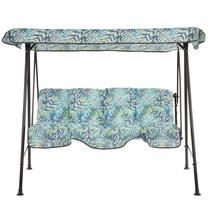 Lauko sūpynės Patio Tora, mėlyna sp./balta sp./geltona sp., 175 cm x 95 cm x 140 cm