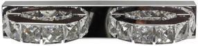 Šviestuvas sieninis Candellux Shipi 2, LED, 2 x 6 W, skaidri sp. / sidabro sp.