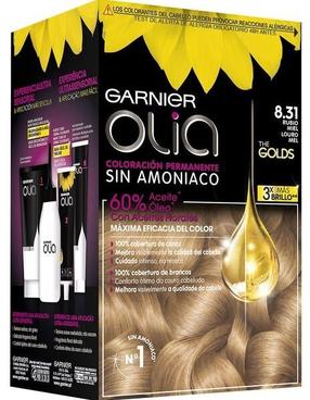 Kраска для волос Garnier Olia Midnight, honey blonde цв., 8.31, 60 мл