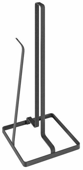 Virtuvės rankšluosčių laikiklis Metaltex Tokyo, 14 cm x 14 cm x 32 cm, nerūdijantysis plienas, juoda sp.