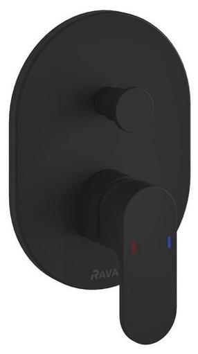 Смеситель для душа скрытого монтажа Ravak Chrome 065.20BL.O2.RB070, черный цв.