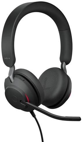 Vadu austiņas Jabra Evolve2 40 SE, melna krās.