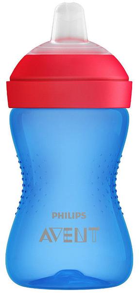 Bērnu pudelīte Philips Avent My Grippy, 9 mēn., zila krās./sarkana krās.