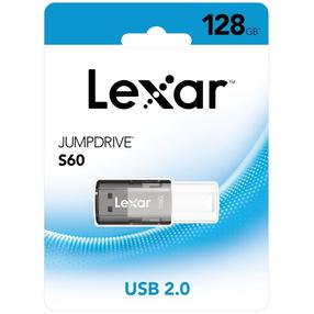 USB atmintinė Lexar S60, juoda sp., 128 GB