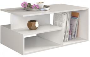Žurnalinis staliukas Prima, baltas, 90 cm x 51 cm x 43 cm
