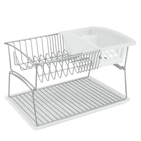 Indų džiovykla Metaltex Geniustex, 31 cm x 45 cm x 28 cm, plastikas/metalas, balta sp./sidabro sp.