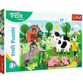 Pusle Trefl The Treflik Family In The Countryside 14361, 40 cm x 60 cm, 24 tk, mitmevärviline