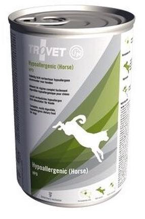 Šlapias šunų maistas Trovet Hypoallergenic Horse, arkliena, 0.4 kg