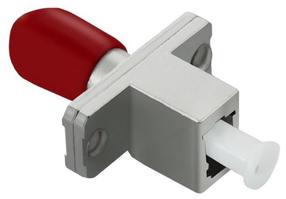 Адаптер Qoltec LC/UPC, ST/UPC, серый цв.